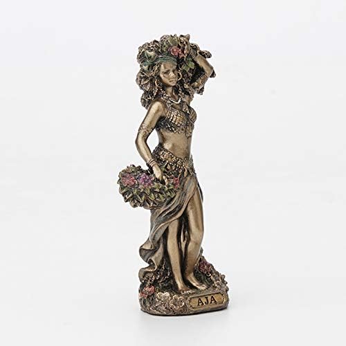 Veronese Design 3 3/4" Aja Santeria Orisha of Forest and Herbs Resin Figurine Hand Painted Bronze Finish