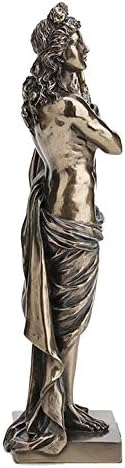 Veronese Design Classic Ancient Greek God Apollo Holding His Lyre Bronze Finished Tabletop Statue