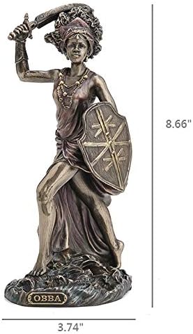 Veronese Design Bronzed Finish Obba Orisha of Marriage and Transformation Statue