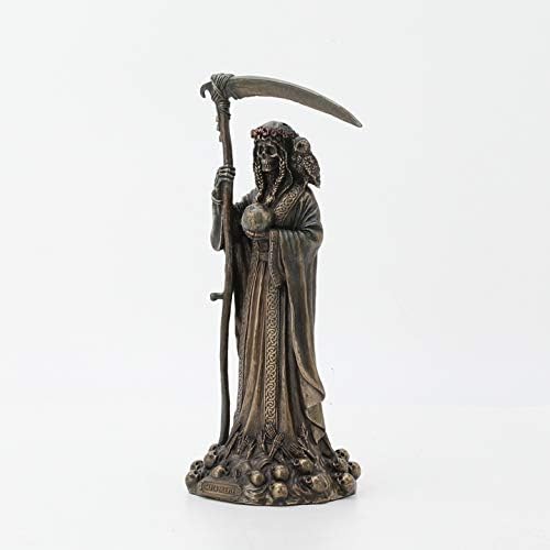 Veronese Design Santa Muerte Antique Bronze Finish Grim Reaper Statue