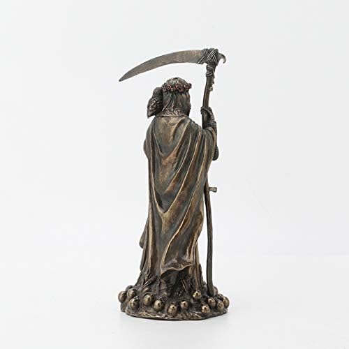 Veronese Design Santa Muerte Antique Bronze Finish Grim Reaper Statue