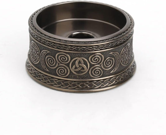 Veronese Design 2 3/8" Tall Celtic Knot Triple Moon Goddess Sigil Votive Candle Holder