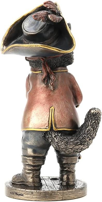 Veronese Design Bronze Finish Jolly Roger Steampunk Buccaneer Raccoon Statue