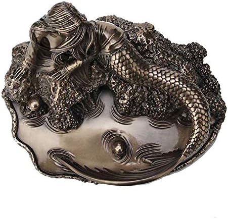 Veronese Design Anne Stokes Siren's Lament Metallic Bronze Finished Mermaid Statue