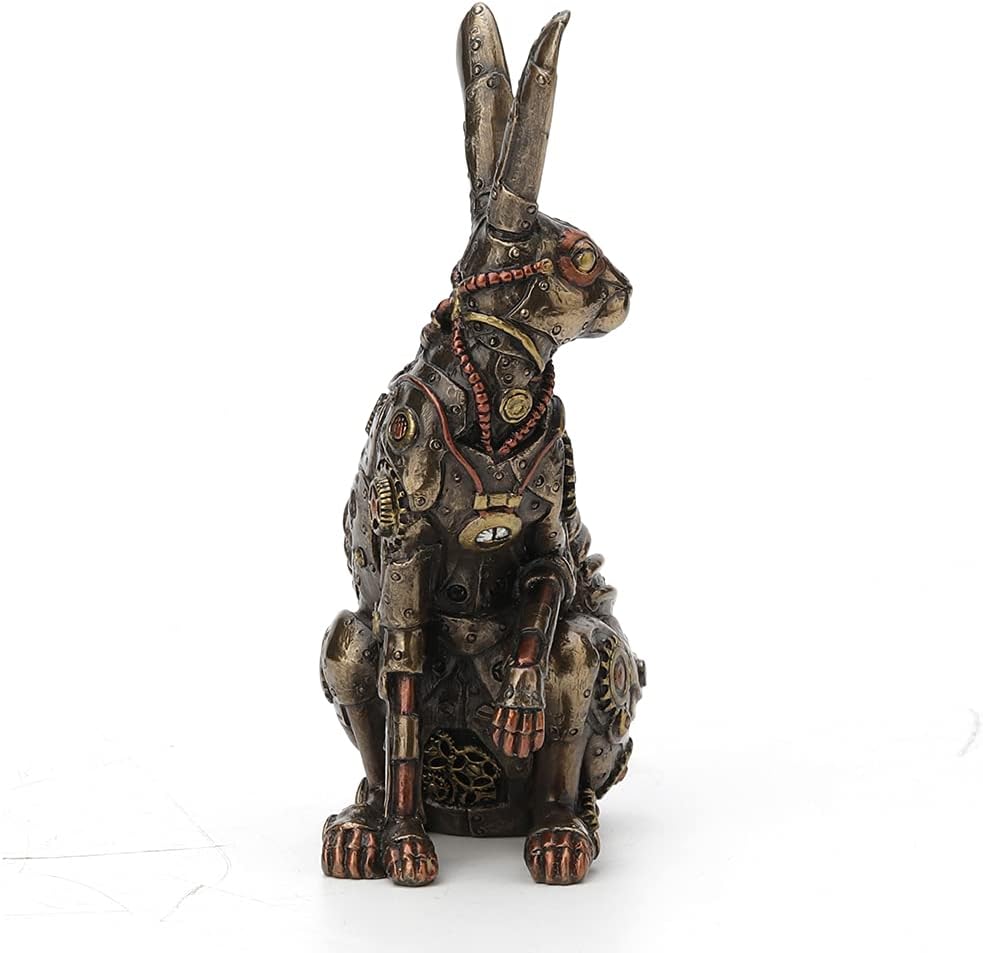 Veronese Design Steampunk Style Jack Rabbit Bronze Finished Statue