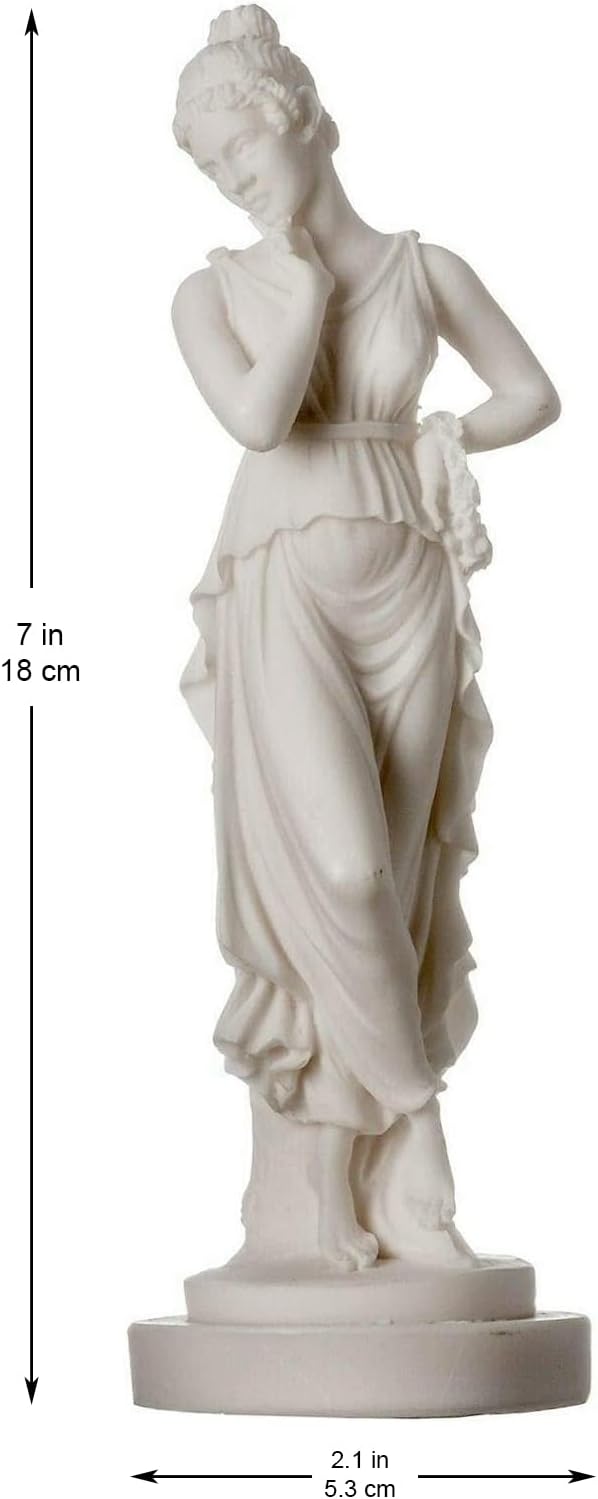 BeautifulGreekStatues Persephone Goddess Of The Underworld Springtime Flowers&Vegetation Statue 7"