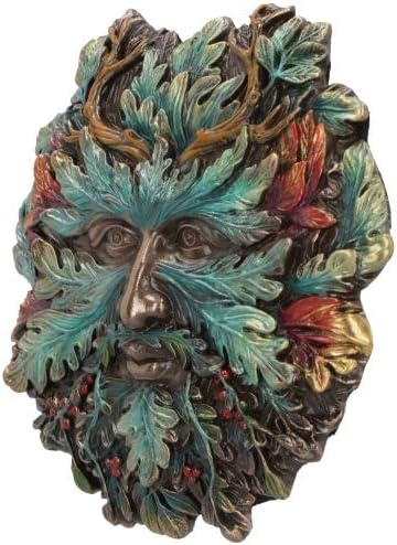 Nemesis Now Winter Solstice Wall Plaque, Green, 13cm