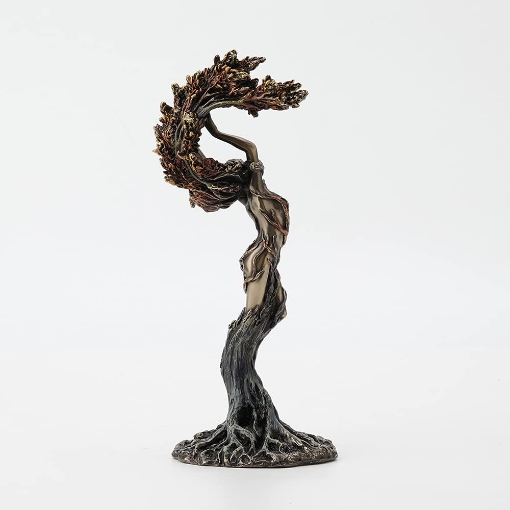 Veronese Design 10 1/4 Inch Tall The Dancing Forest Nymph Shimmer Cold Cast Bronzed Resin Statue Fantasy Collectible Figurine Home Nature Spirit