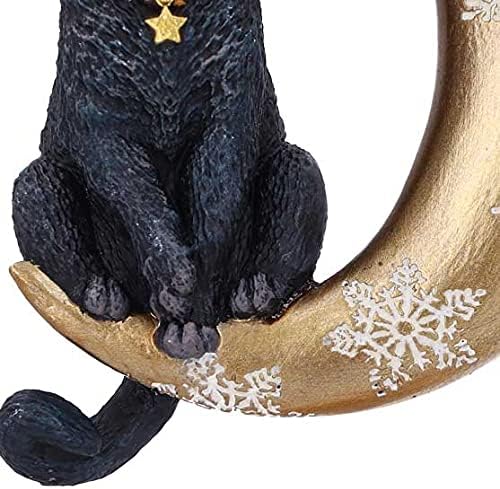 Witch's Apprentice by Lisa Parker Black Cat and Crystal Ball Statue