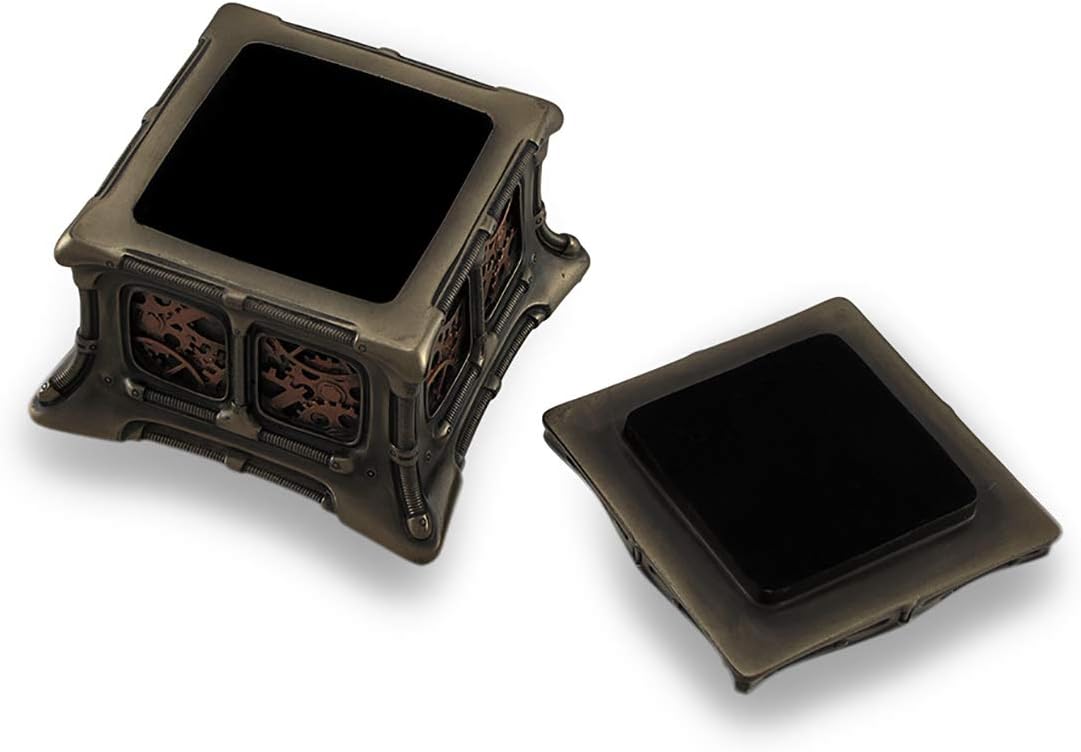 Steampunk Butterfly Bronze Finish Trinket Box Stash Box