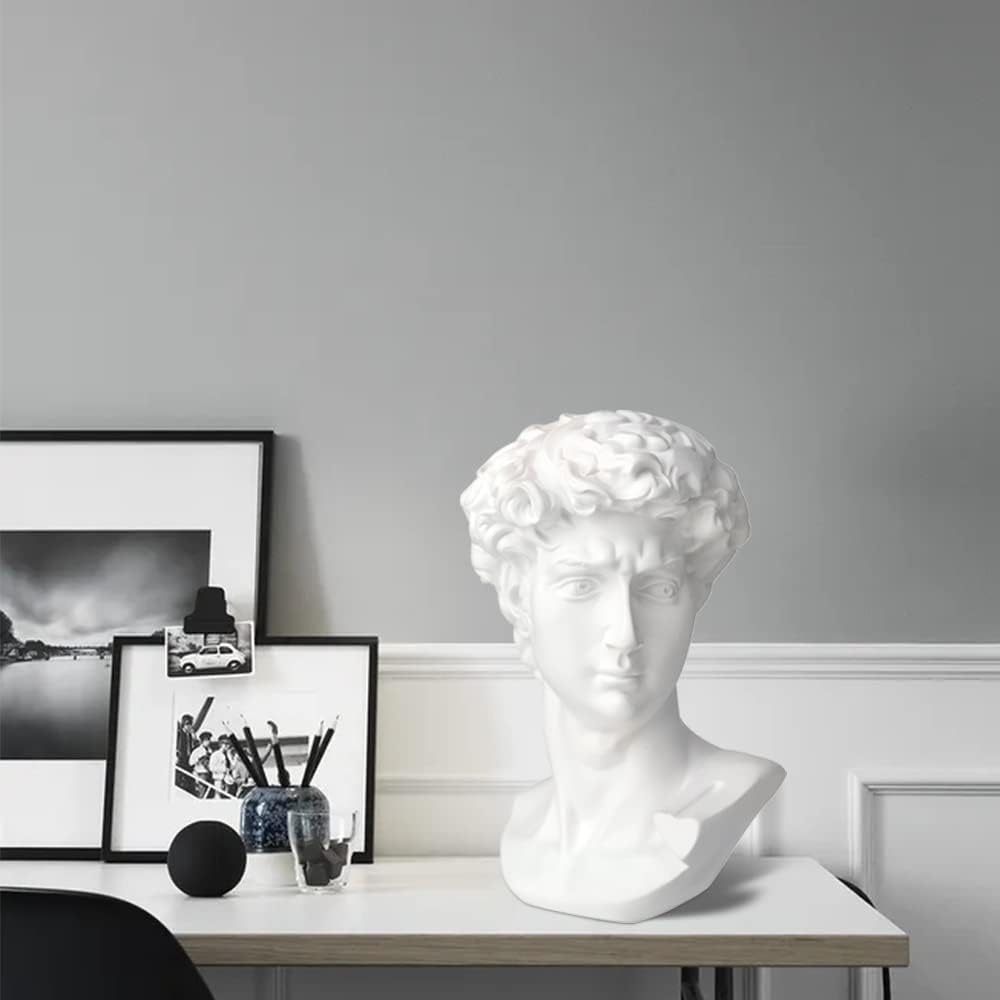Greek Statue of David, Classic Roman Bust Greek Mythology Sculpture for Home Decor