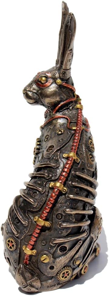 VERONESE Steampunk Rabbit Cold Cast Bronze Statue