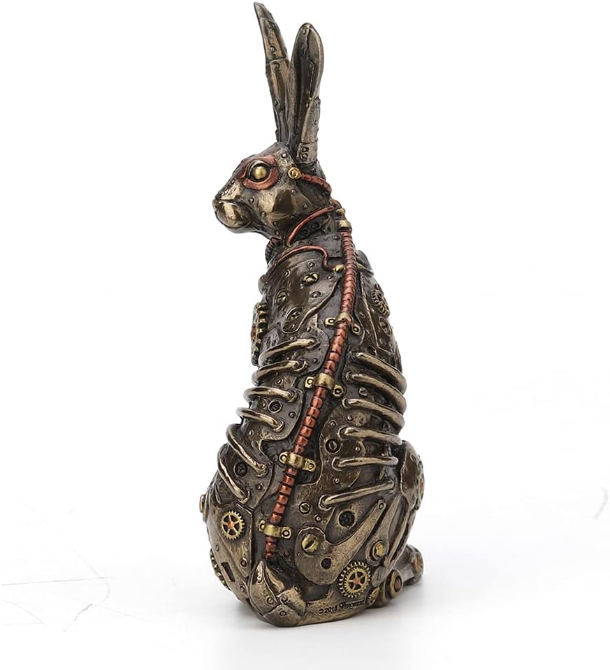 Veronese Design Steampunk Style Jack Rabbit Bronze Finished Statue