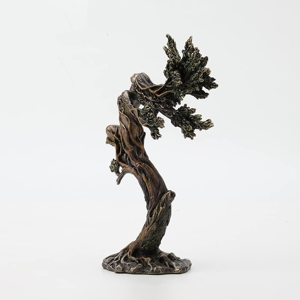 Veronese Design 9 7/8 Inch Tall The Dancing Forest Nymph Elemental Cold Cast Bronzed Resin Statue Fantasy Collectible Figurine Home Nature Spirit