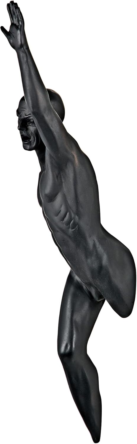 Design Toscano Facing the Future Nude Male Wall Sculpture