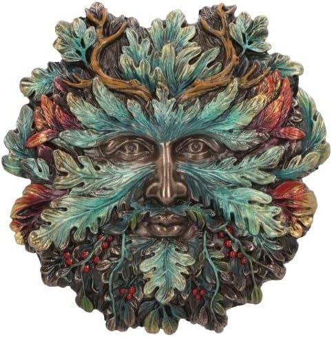 Nemesis Now Winter Solstice Wall Plaque, Green, 13cm