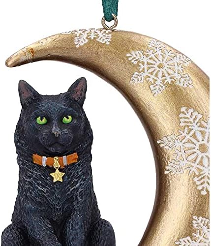 Witch's Apprentice by Lisa Parker Black Cat and Crystal Ball Statue