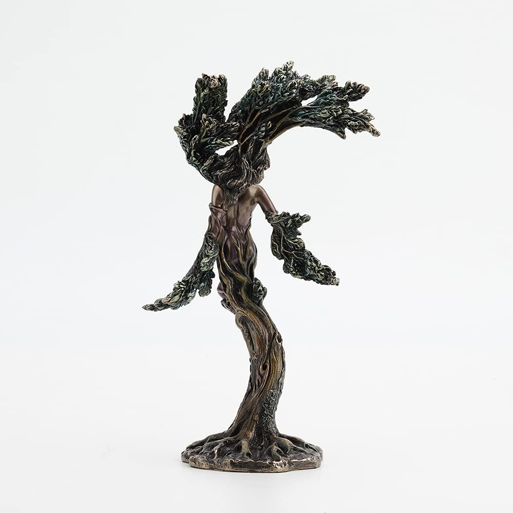 Veronese Design 9 7/8 Inch Tall The Dancing Forest Nymph Meliae Cold Cast Bronzed Resin Statue Fantasy Collectible Figurine Home Nature Spirit