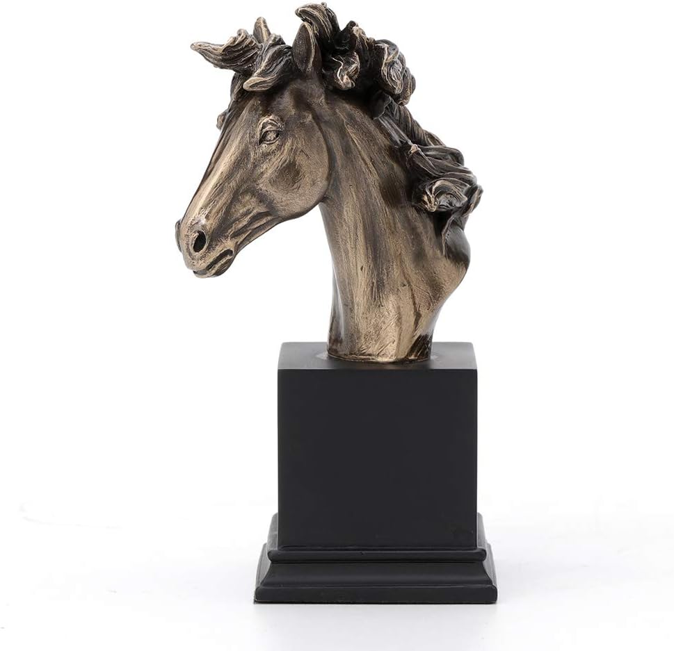 Veronese Design Horse Head Bust On Plinth