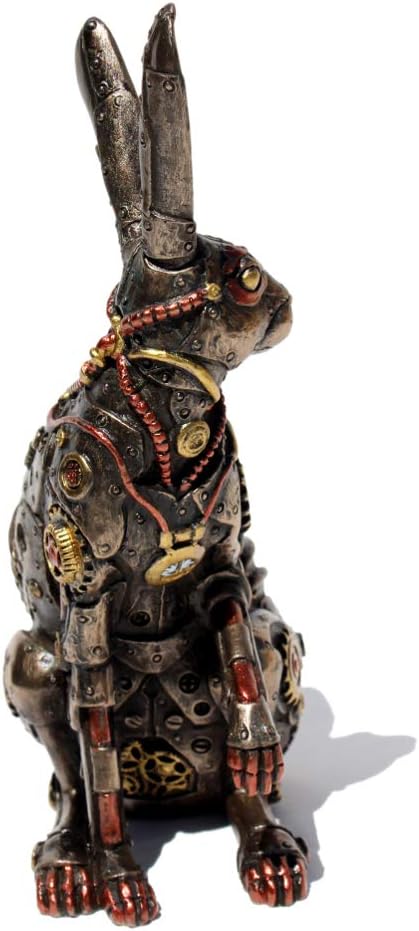 VERONESE Steampunk Rabbit Cold Cast Bronze Statue