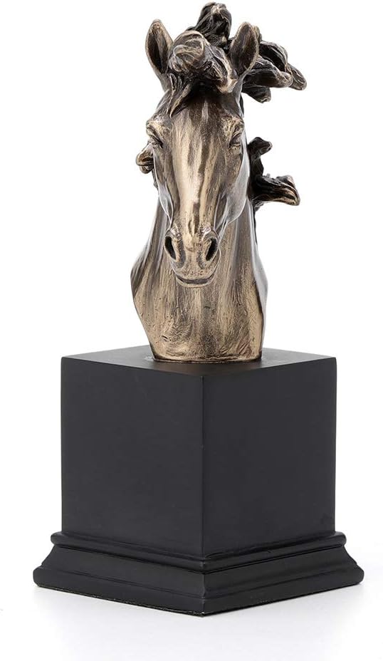 Veronese Design Horse Head Bust On Plinth