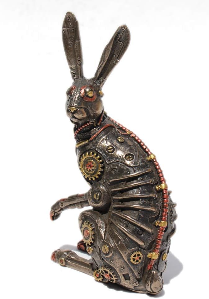 VERONESE Steampunk Rabbit Cold Cast Bronze Statue