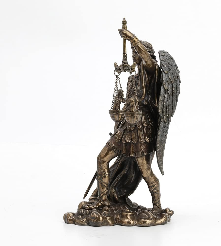 St. Michael Weighing Souls Statue Figure Saint Angel