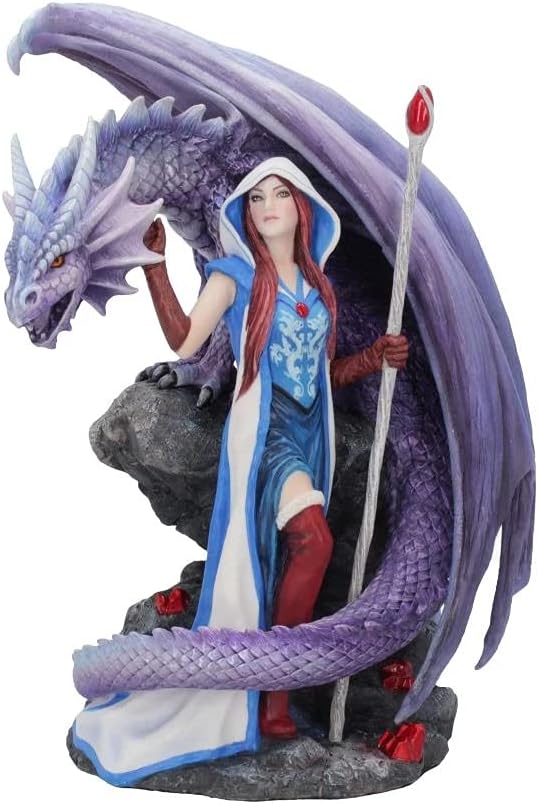 Nemesis Now Dragon Mage Anne Stokes Figurine 30cm Purple