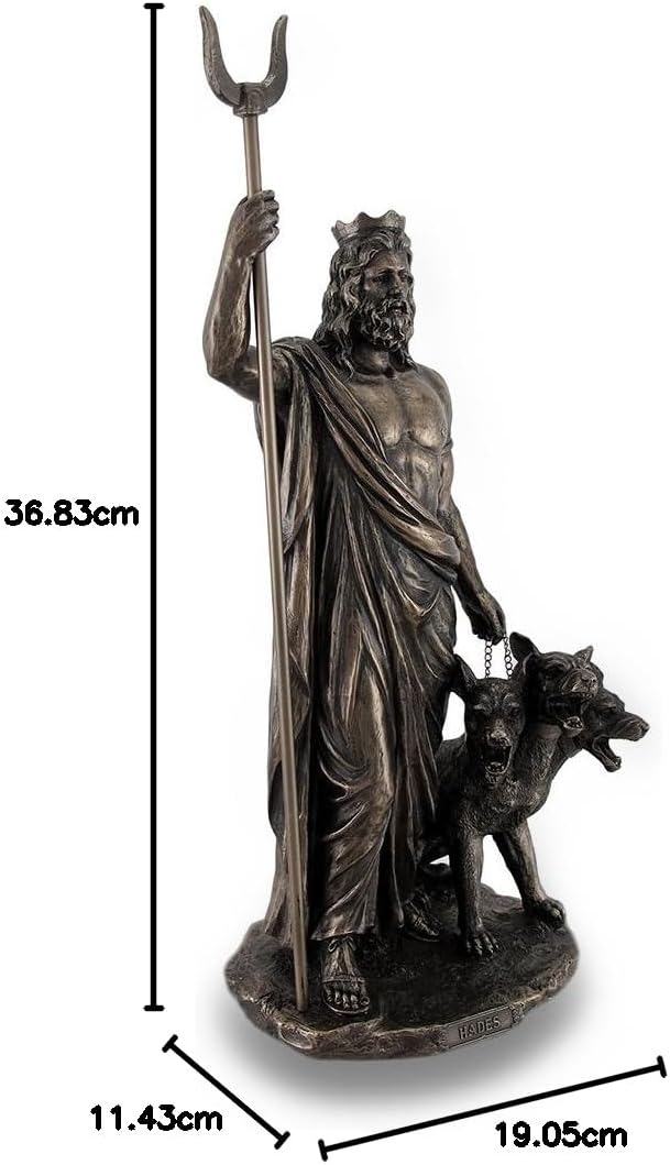 Veronese Design Greek God Of The Underworld Hades Bronze Finished Statue