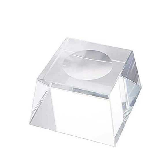 Mova Globe 8.5" Clear Crystal Stand