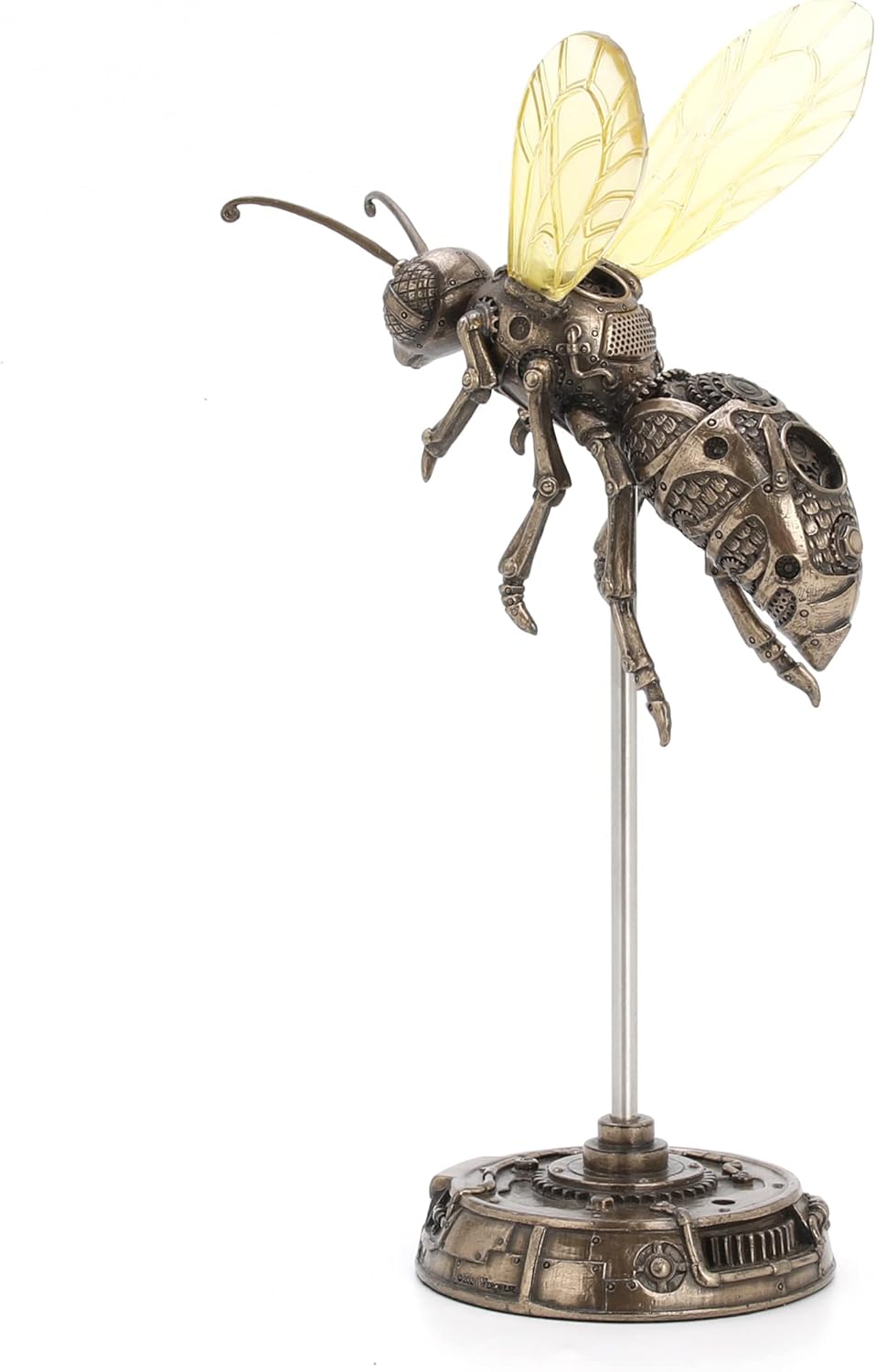 Veronese Design Bronze Finish Steampunk Hornet Specimen on Museum Mount Statue 10.5 Inches High