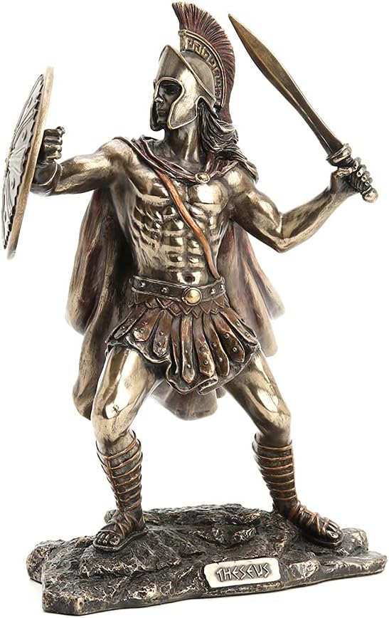 Veronese Design Theseus Greek Hero of Athens Bronze Finished Statue 8 Inches High
