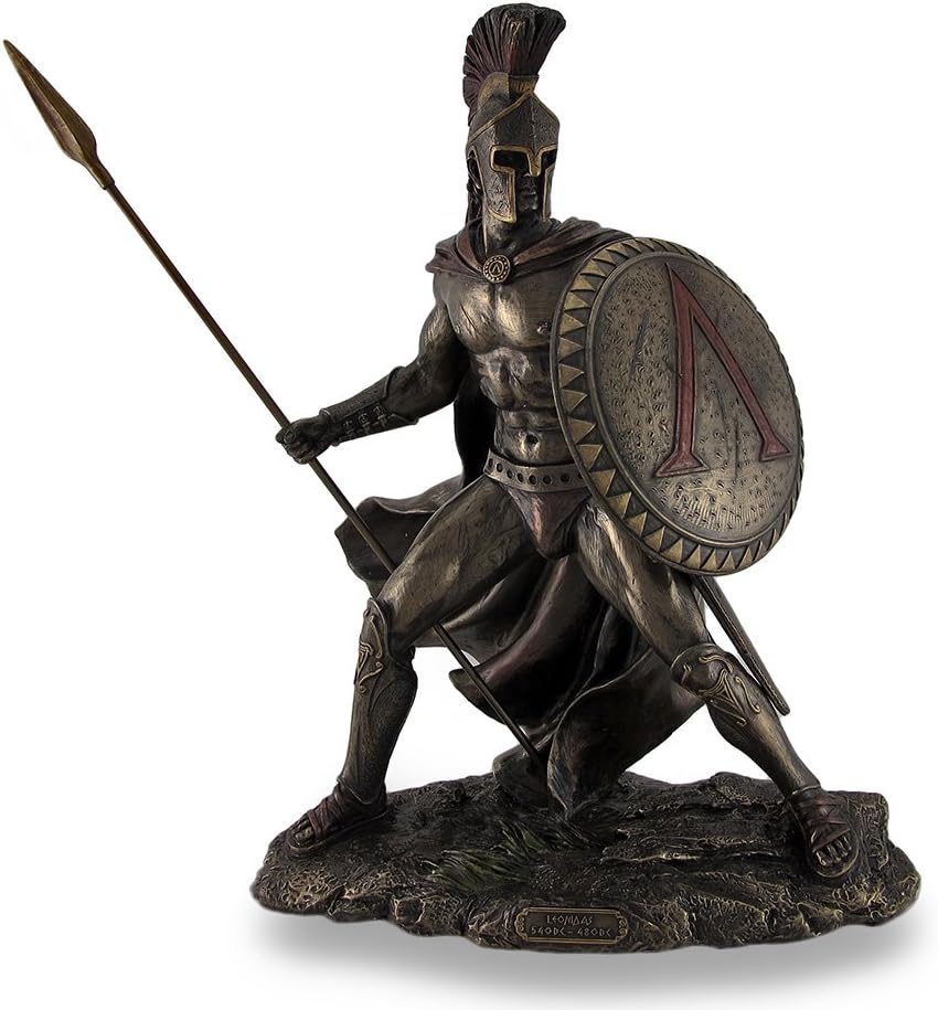 Leonidas, Greek Warrior King, Bronzed Sculptural Statue
