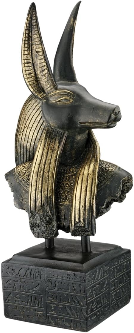 Anubis Egyptian God Bust Wall Plaque 14" Tall