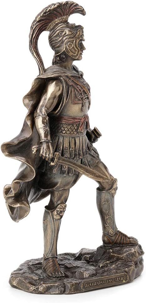 Veronese Design 9.75 Inch Alexander The Great Greek Roman Warrior Historical Antique Bronze Finish Statue Figurine Sculpture