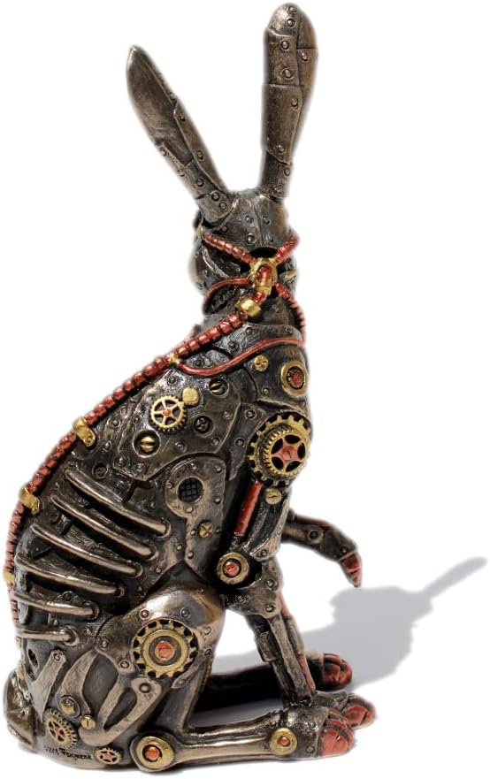 VERONESE Steampunk Rabbit Cold Cast Bronze Statue