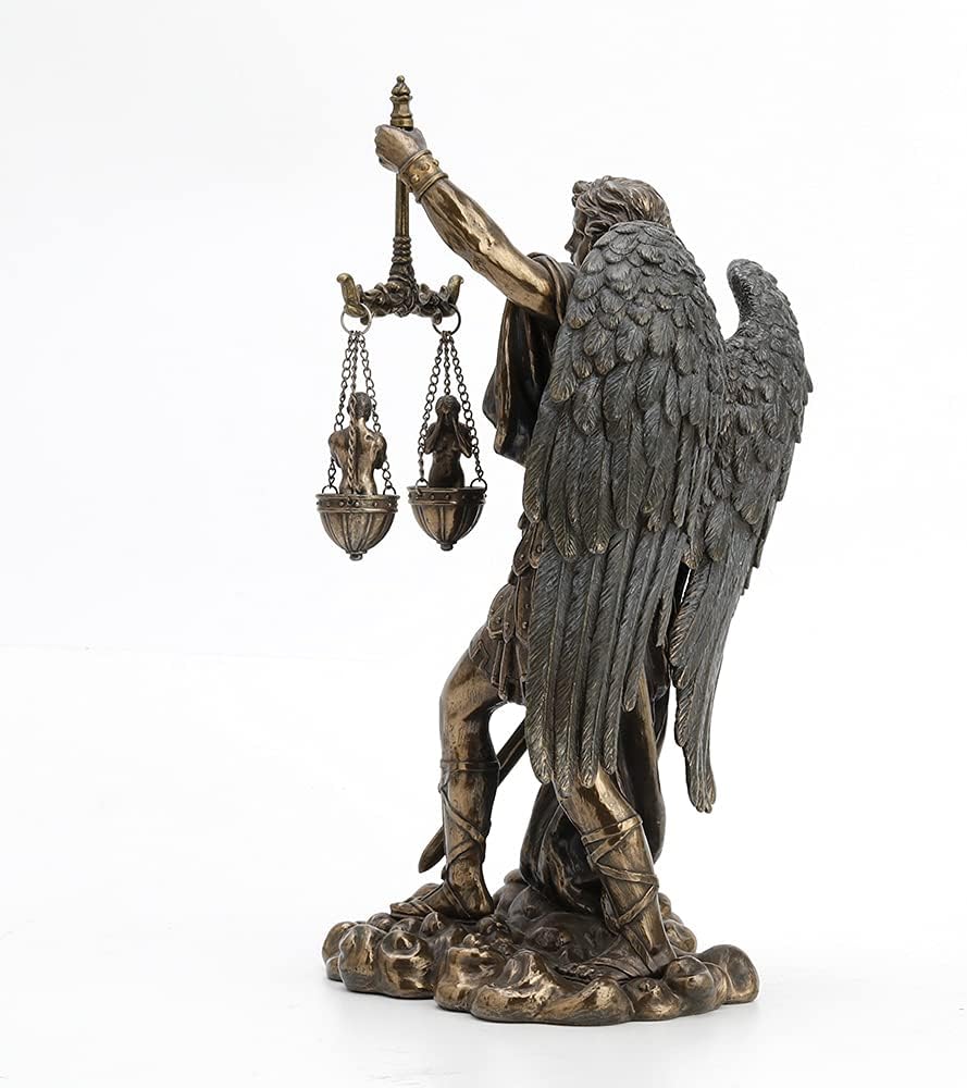 St. Michael Weighing Souls Statue Figure Saint Angel