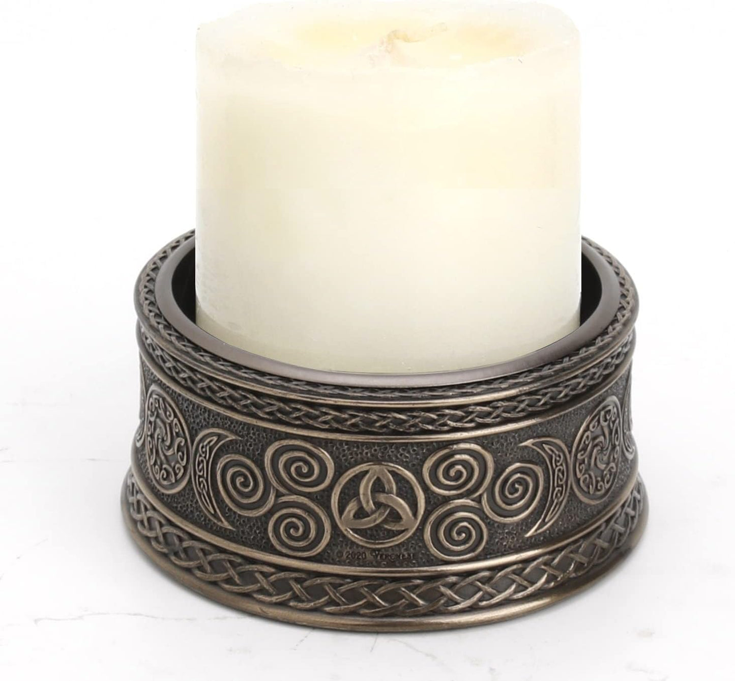 Veronese Design 2 3/8" Tall Celtic Knot Triple Moon Goddess Sigil Votive Candle Holder