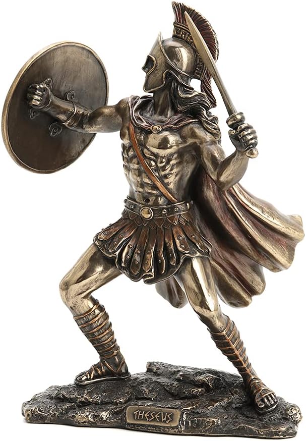 Veronese Design Theseus Greek Hero of Athens Bronze Finished Statue 8 Inches High