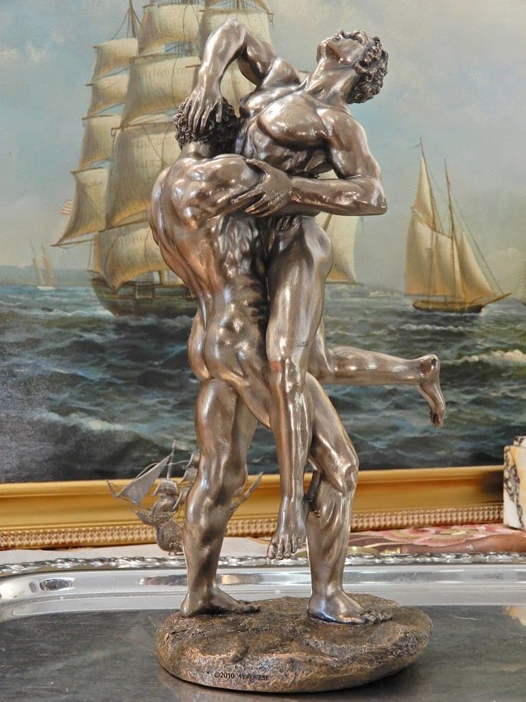 Veronese Hercules fighting Antaeus in a wrestling match 27 cm
