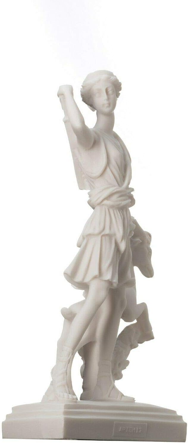 BeautifulGreekStatues Artemis Diana of Versailles Huntress w/Deer Statue Greek Roman 10 Inches