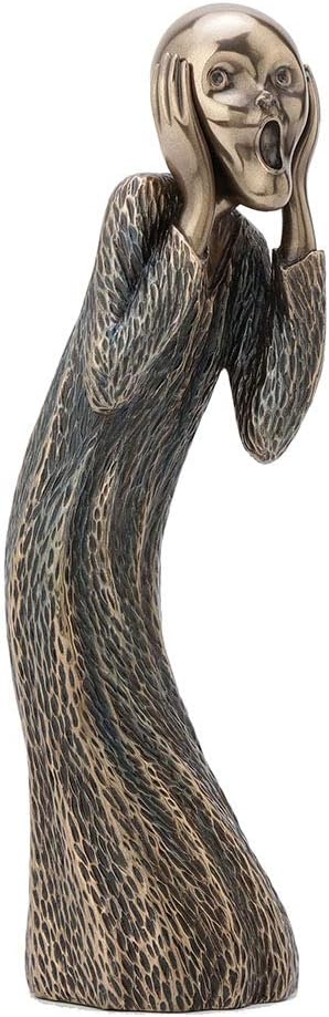 Veronese Design 8 Inch Edvard Munch The Scream Antique Bronze Finish Sculpture Art Figurine