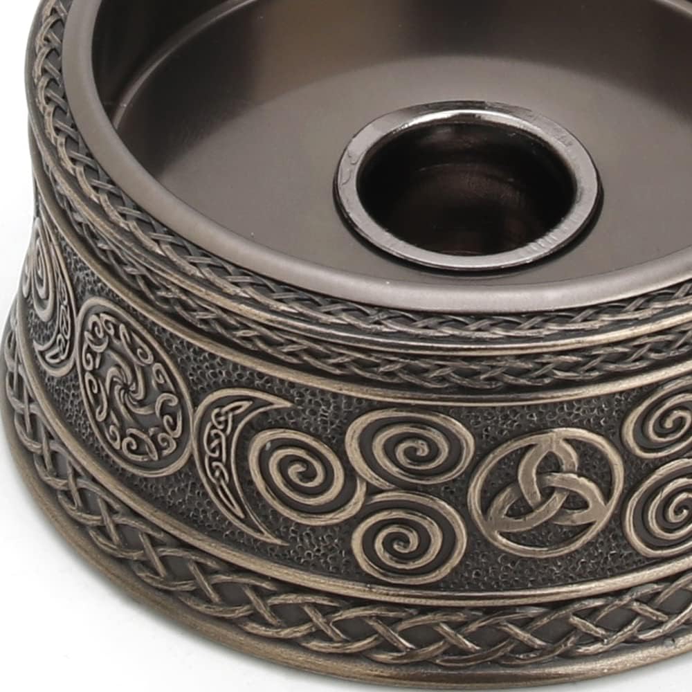 Veronese Design 2 3/8" Tall Celtic Knot Triple Moon Goddess Sigil Votive Candle Holder