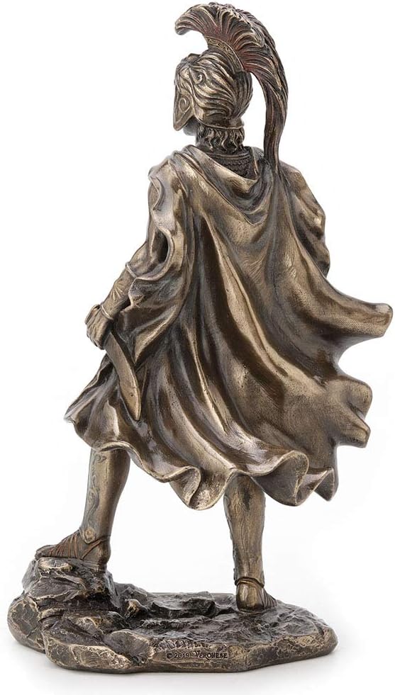 Veronese Design 9.75 Inch Alexander The Great Greek Roman Warrior Historical Antique Bronze Finish Statue Figurine Sculpture