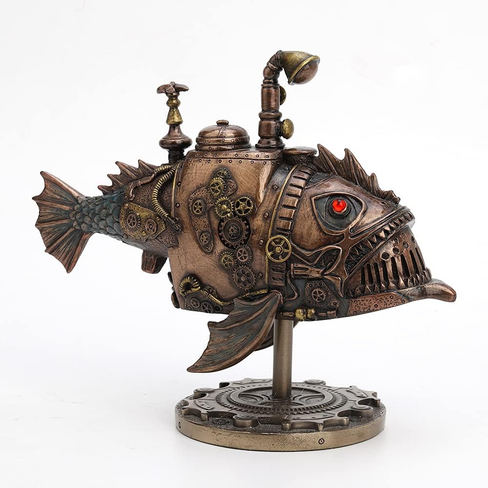 Veronese Design Hand Painted Steampunk Submarine Sci-fi Fantasy Statue
