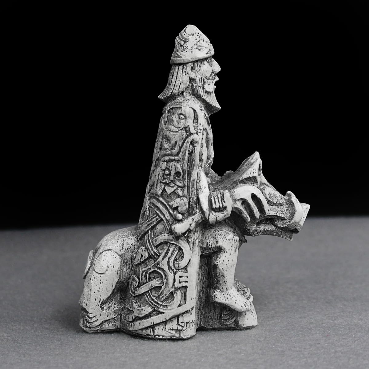 Dryad Design Freyr Norse God of Harvest Figurine - Stone Finish