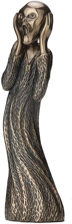 Veronese Design 8 Inch Edvard Munch The Scream Antique Bronze Finish Sculpture Art Figurine