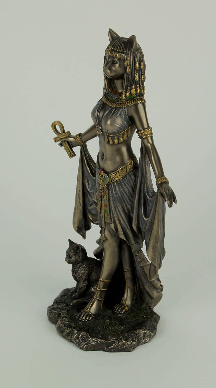Veronese Design Bastet Egyptian Goddess of Protection Statue Sculpture 10" Tall
