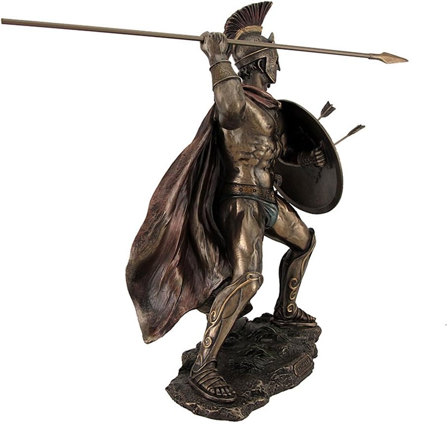 Unicorn Studios WU76534B4 King Leonidas Greek Warrior of Sparta - Bronze