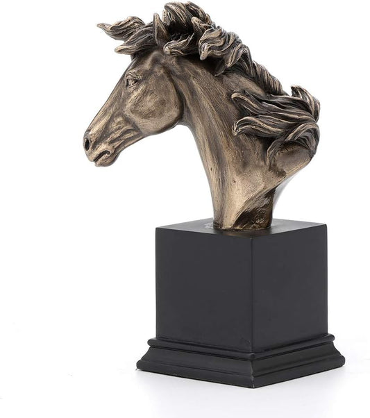 Veronese Design Horse Head Bust On Plinth